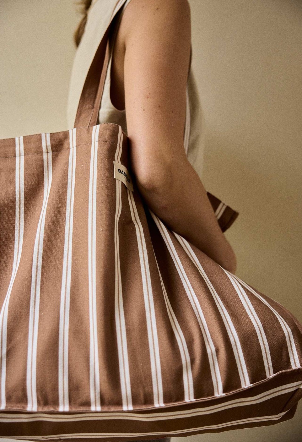 WEEK-END BAG  NOISETTE STRIPES_MARKETPLACE