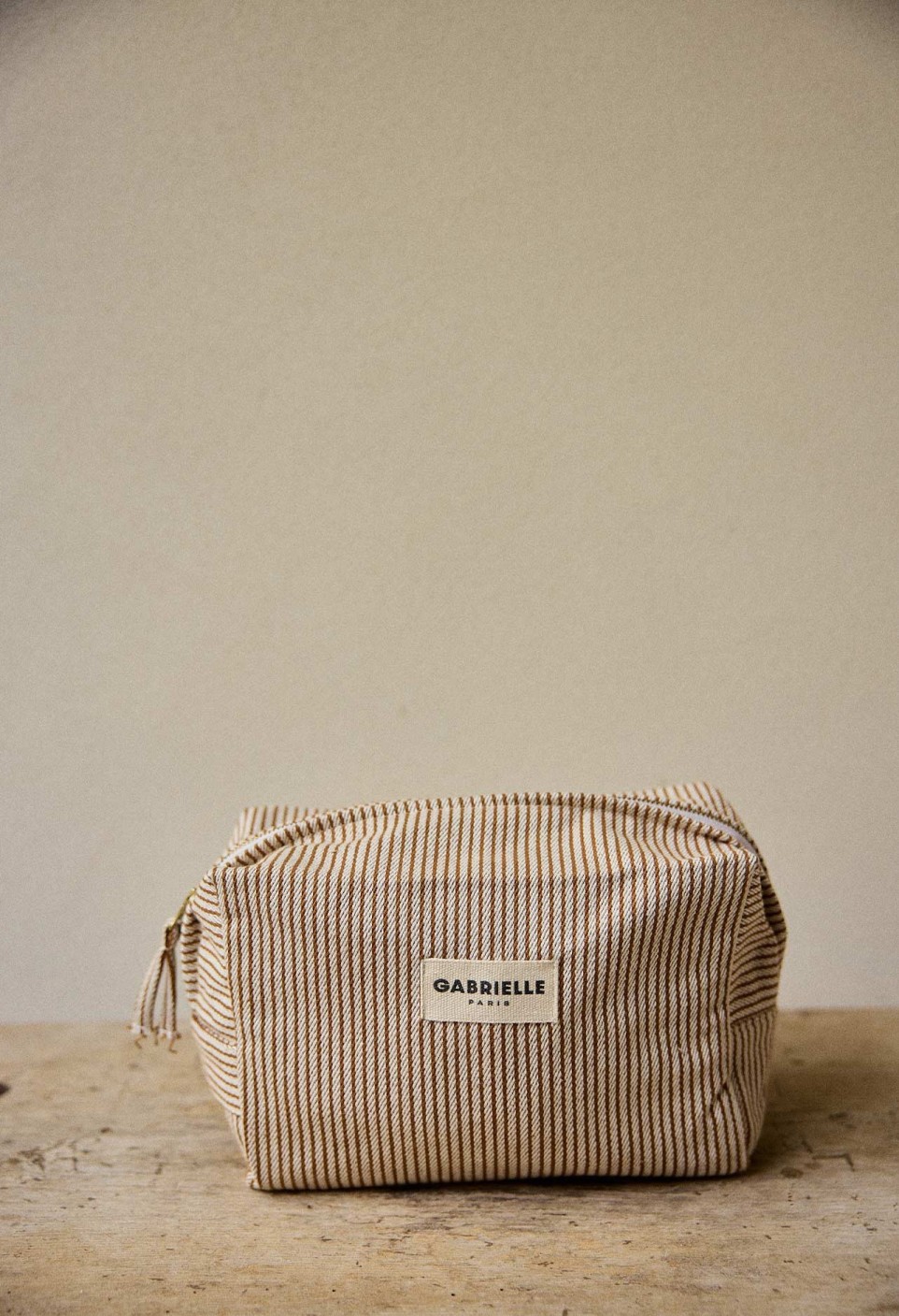 TROUSSE DE TOILETTE  RAYURES ARGILE_MARKETPLACE