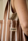WEEK-END BAG  NOISETTE STRIPES_MARKETPLACE