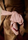 SCARF  VERMILION STRIPES_MARKETPLACE