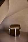 CLAUDE ARMCHAIR  POLISHED STAINLESS STEEL