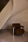 CLAUDE ARMCHAIR  POLISHED STAINLESS STEEL