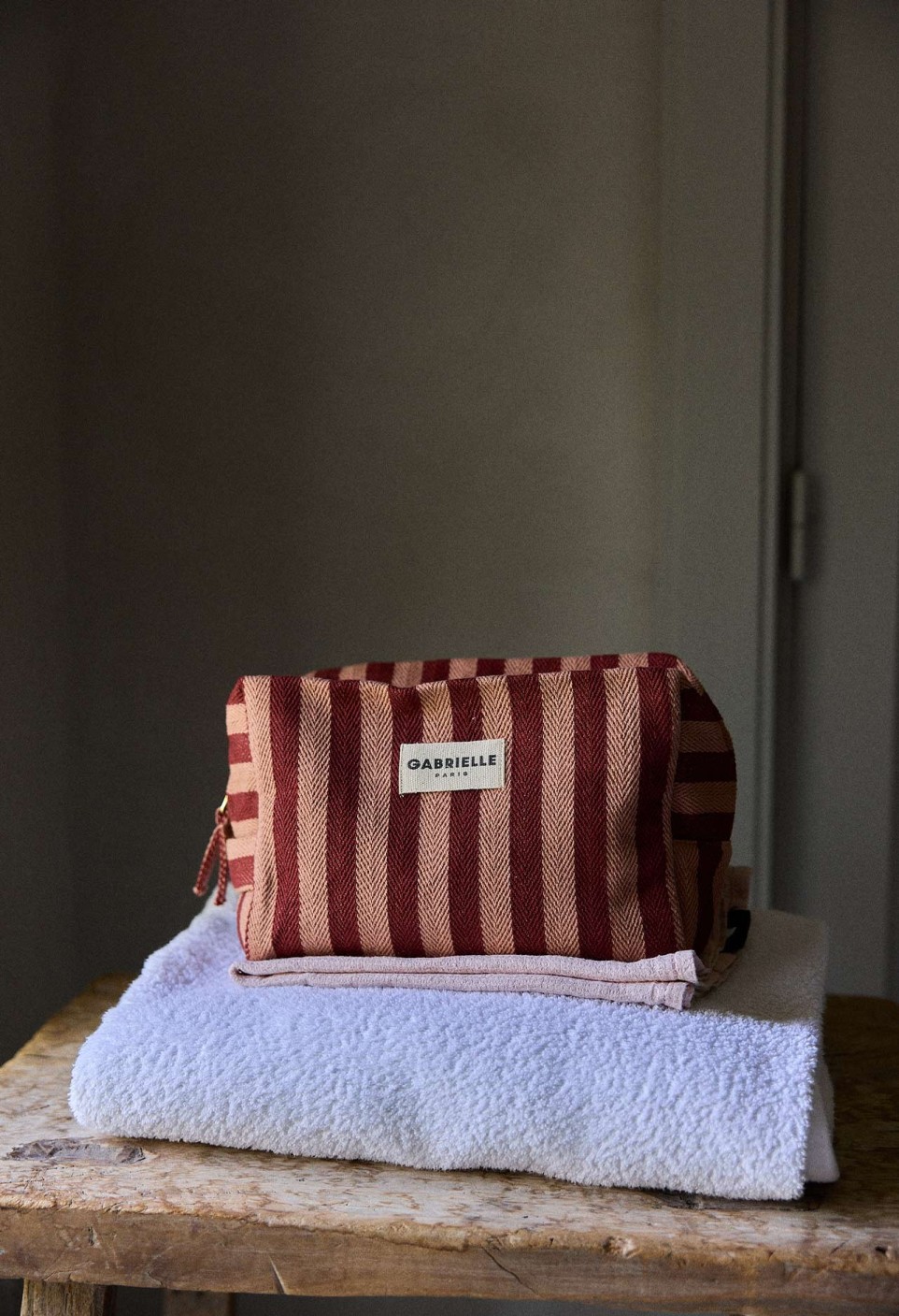TROUSSE DE TOILETTE  RAYURES GARANCE_MARKETPLACE