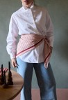 SCARF  VERMILION STRIPES_MARKETPLACE