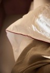 HOUSSE DE COUETTE  EN COTON BAMBOU LISERÉ BORDEAUX_MARKETPLACE