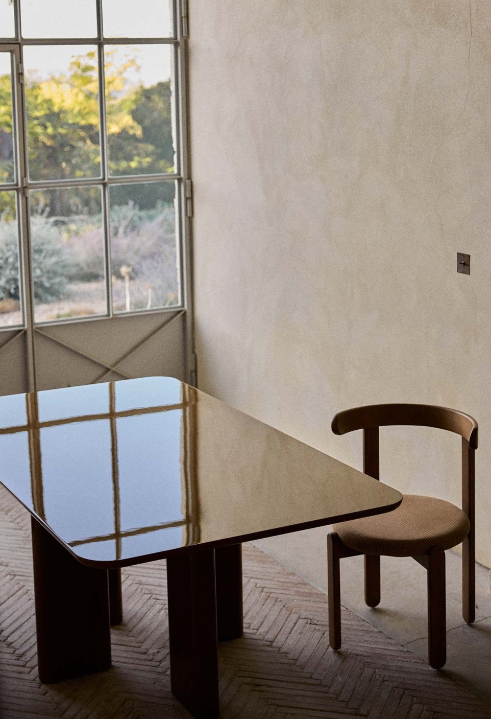 JOE RECTANGULAR DINING TABLE  CARAMEL LACQUERED WOOD_MARKETPLACE