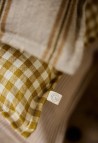 LINEN EUROSHAM & PILLOWCASE  VICHY CURRY_MARKETPLACE