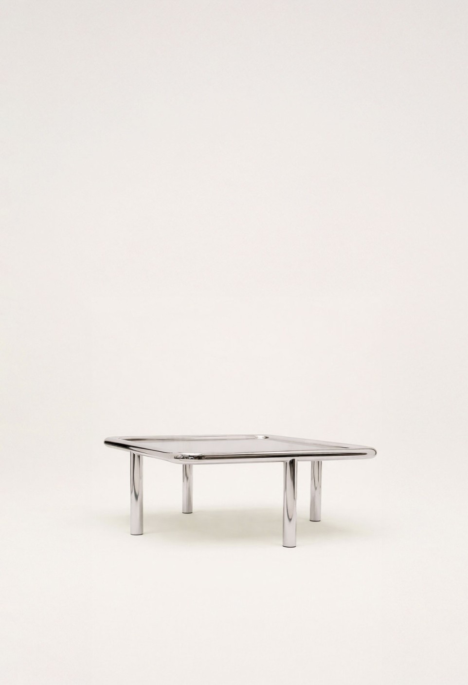 ALIX THE COFFEE TABLE  POLISHED STAINLESS STEEL