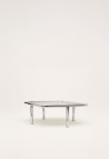 ALIX THE COFFEE TABLE  POLISHED STAINLESS STEEL