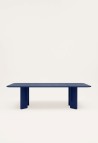 TABLE A MANGER RECTANGULAIRE VICTOIRE  BOIS LAQUÉ BLEU_MARKETPLACE