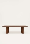 VICTOIRE RECTANGULAR DINING TABLE  WALNUT FINISH WOOD
