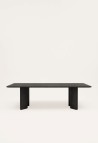 VICTOIRE RECTANGULAR DINING TABLE  BLACK LAZURATED WOOD