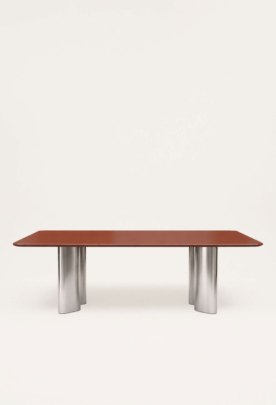TABLE A MANGER RECTANGULAIRE PAULINE  BOIS LAQUÉ CRANBERRY