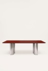 PAULINE RECTANGULAR DINING TABLE  BORDEAUX LACQUERED WOOD