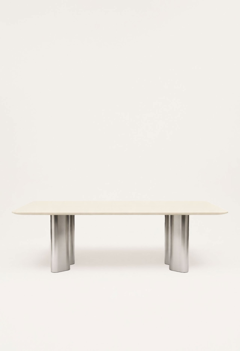TABLE A MANGER RECTANGULAIRE PAULINE  BOIS LAQUÉ CRÈME