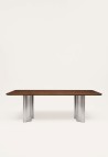 PAULINE RECTANGULAR DINING TABLE  WALNUT FINISH