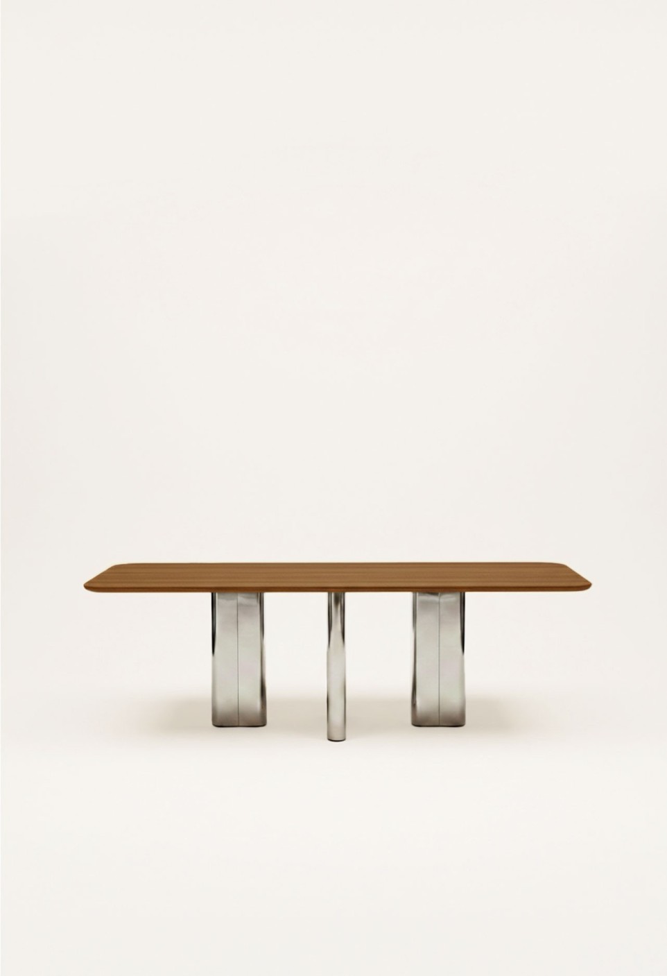 TABLE À MANGER CHRYSOLINE  BOIS FINITION TECK