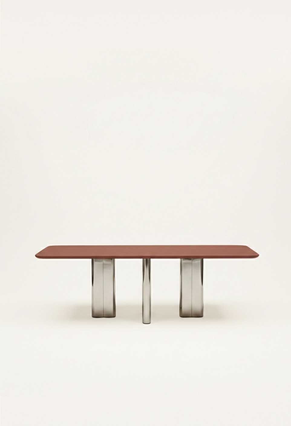 CHRYSOLINE DINING TABLE  CRANBERRY LACQUERED WOOD
