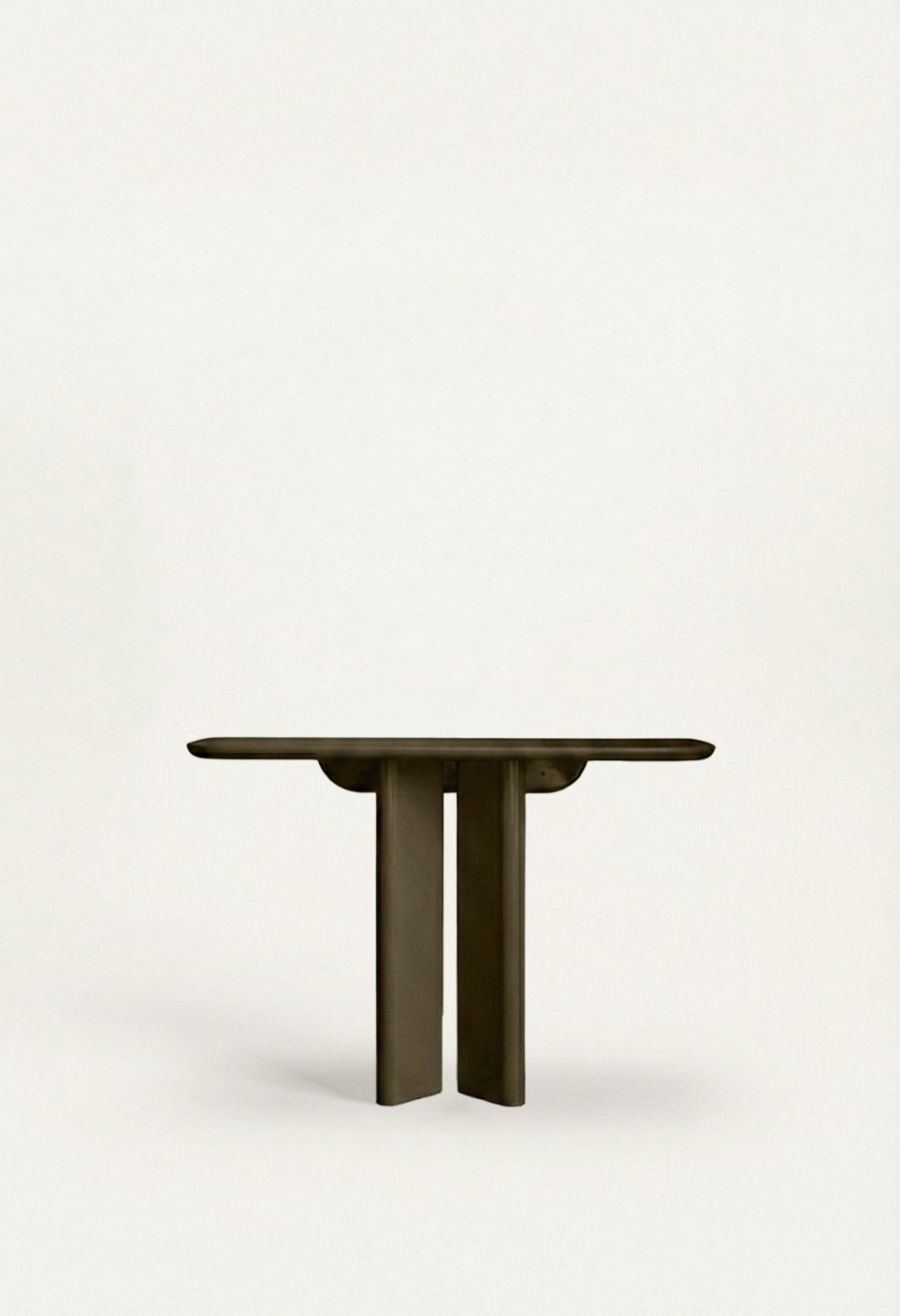 LOU CONSOLE  KAKI LACQUERED WOOD