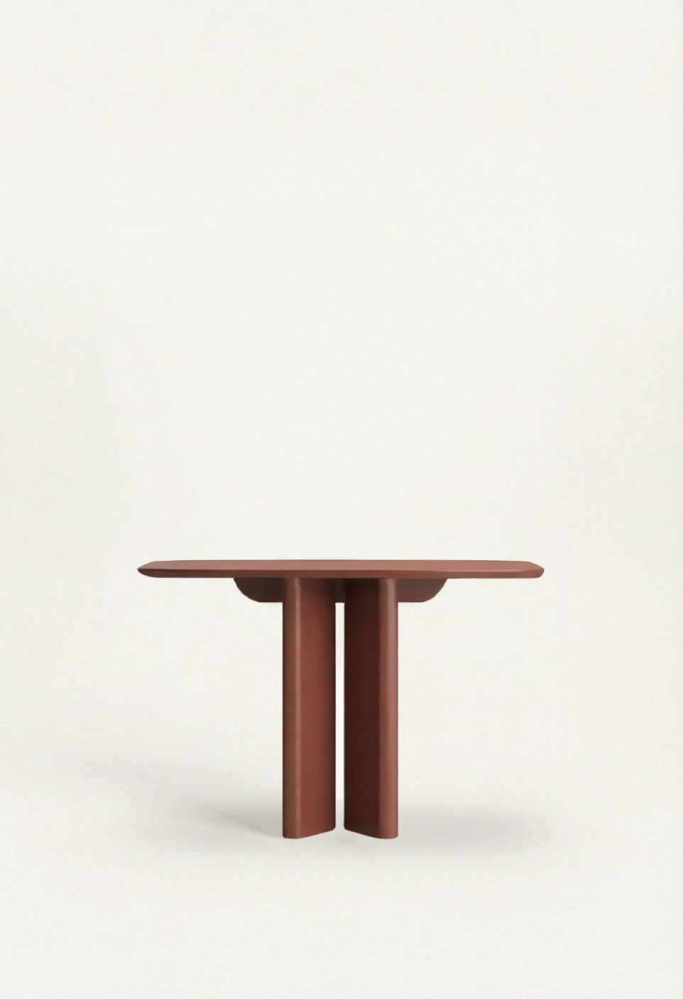 LOU CONSOLE  CRANBERRY LACQUERED WOOD