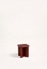 GARANCE THE END TABLE  BURGUNDY LACQUERED FINISH