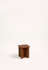 TABLE D'APPOINT GARANCE  BOIS LAQUÉ CARAMEL