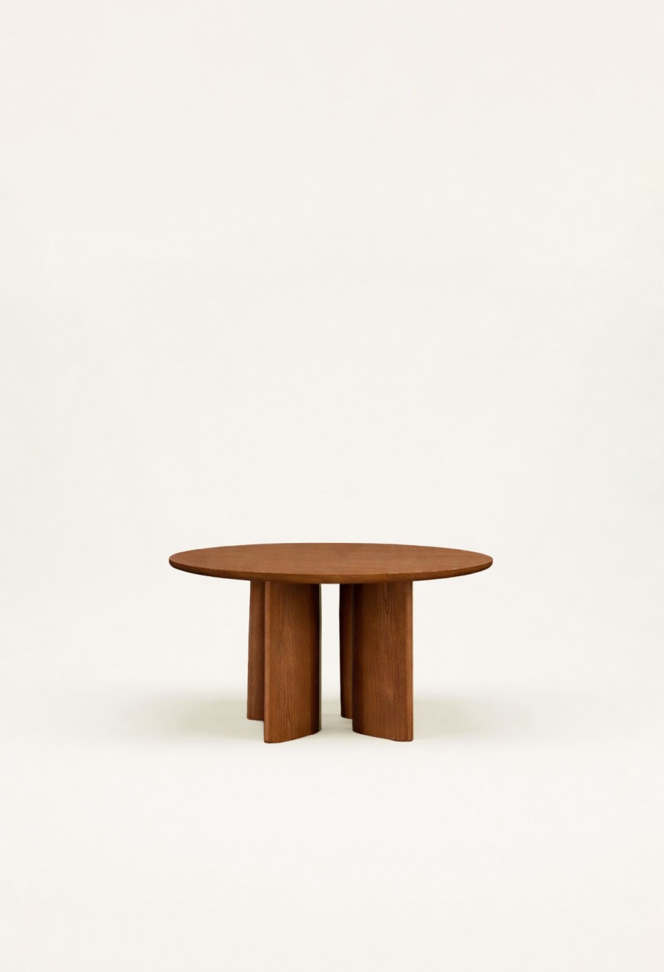 TABLE À MANGER RONDE JOE  BOIS FINITION TECK_MARKETPLACE