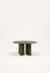 JOE ROUND DINING TABLE  KAKI LACQUERED WOOD