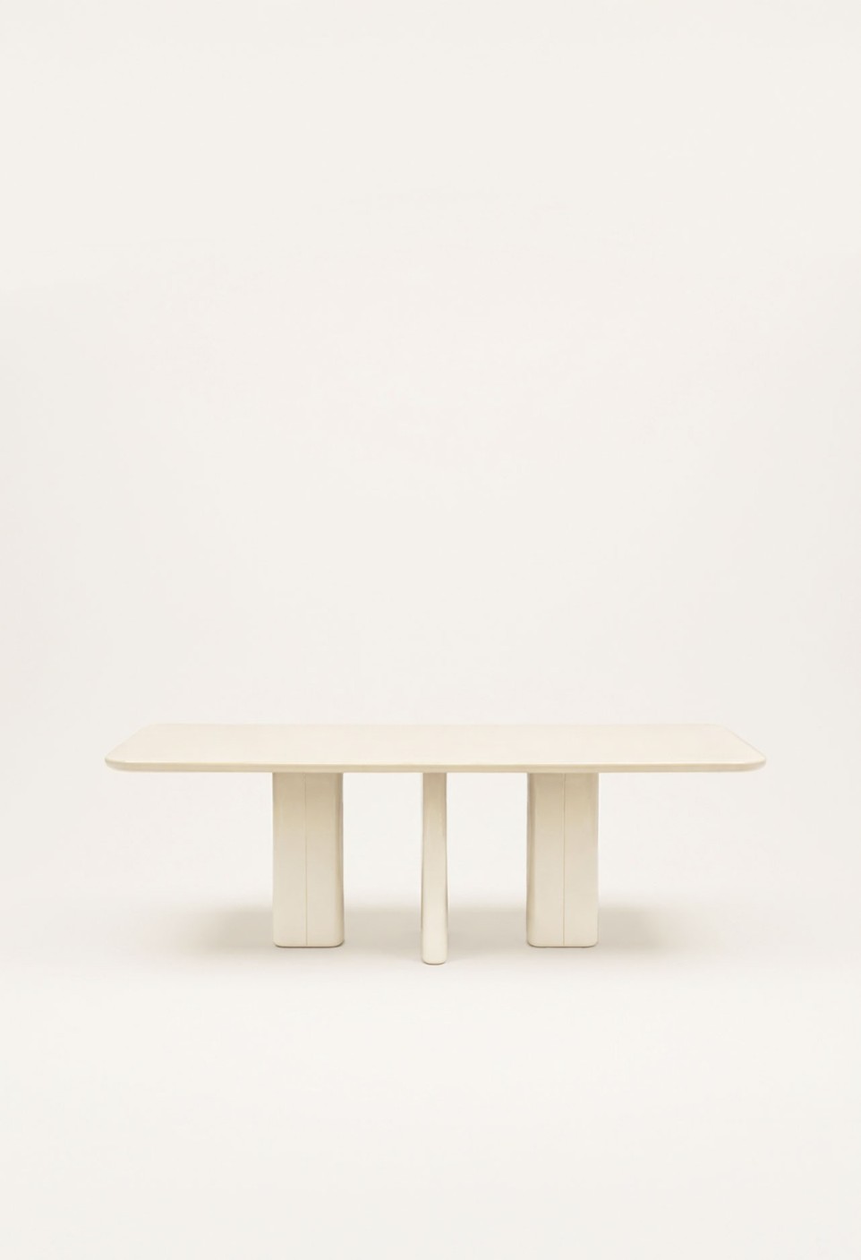 TABLE À MANGER RECTANGULAIRE JOE  BOIS LAQUÉ CRÈME