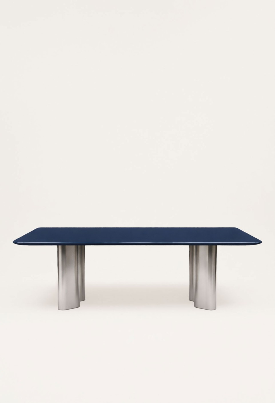 PAULINE RECTANGULAR DINING TABLE  BLUE LACQUERED WOOD