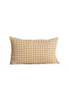 30x50 cm Washed Linen Vichy Curry Cushion Cover
