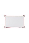 Caracas Milk Red Embroidery Washed Linen Cushion Cover