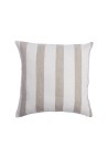 HOUSSE DE COUSSIN 50X50 CM  EN LIN RAYURE NATUREL