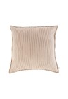 HOUSSE DE COUSSIN 50X50 CM  RAYURES ARGILE AVEC GARNISSAGE_MARKETPLACE