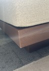 GEORGES THE SOBER SOFA  2 PLACES WALNUT FINISH