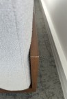 GEORGES THE SOBER SOFA  2 PLACES WALNUT FINISH