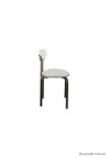 CHAISE LISE  ACIER NOIR
