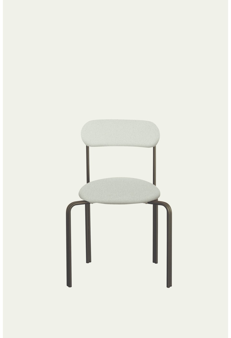 CHAISE LISE  ACIER NOIR