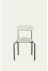 CHAISE LISE  ACIER NOIR