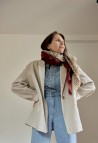 Écharpe Bordeaux en Laine