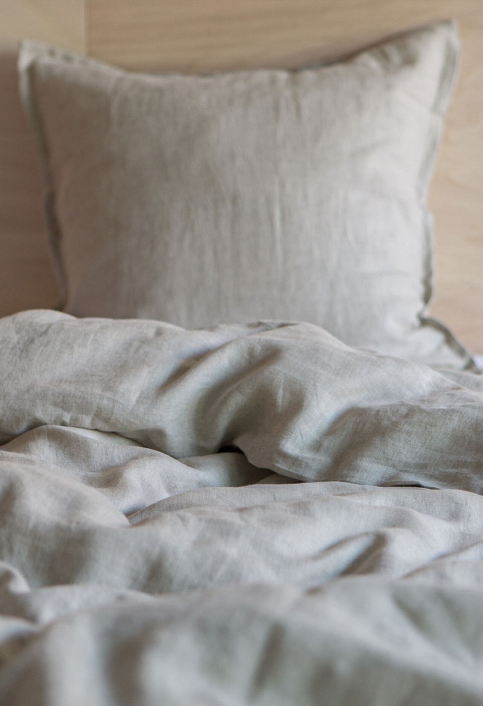 Housse de couette enfant - lin lavé naturel - linge de lit