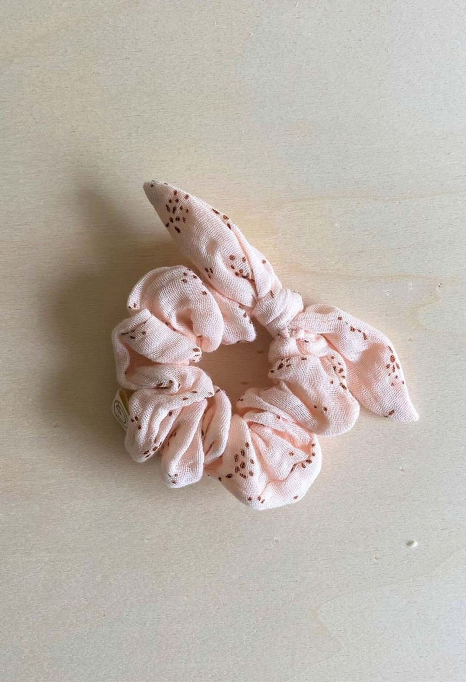 Étincelle Scrunchie Powder Pink in Cotton Gauze