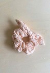 Chouchou Étincelle Poudre Rose en Gaze de Coton