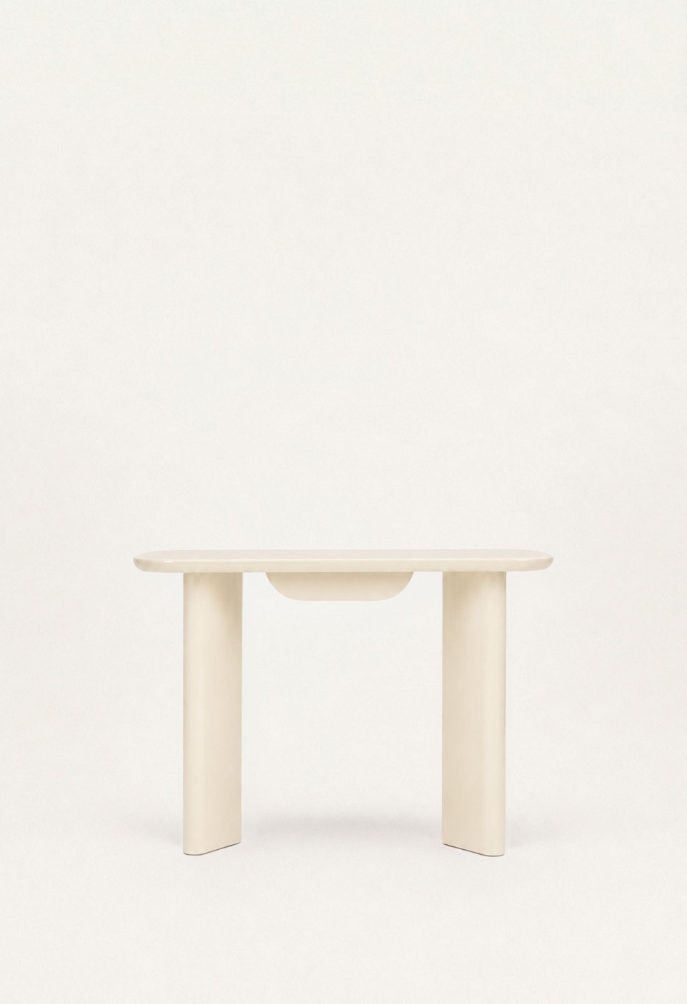 BUREAU GASPARD  BOIS LAQUÉ CRÈME
