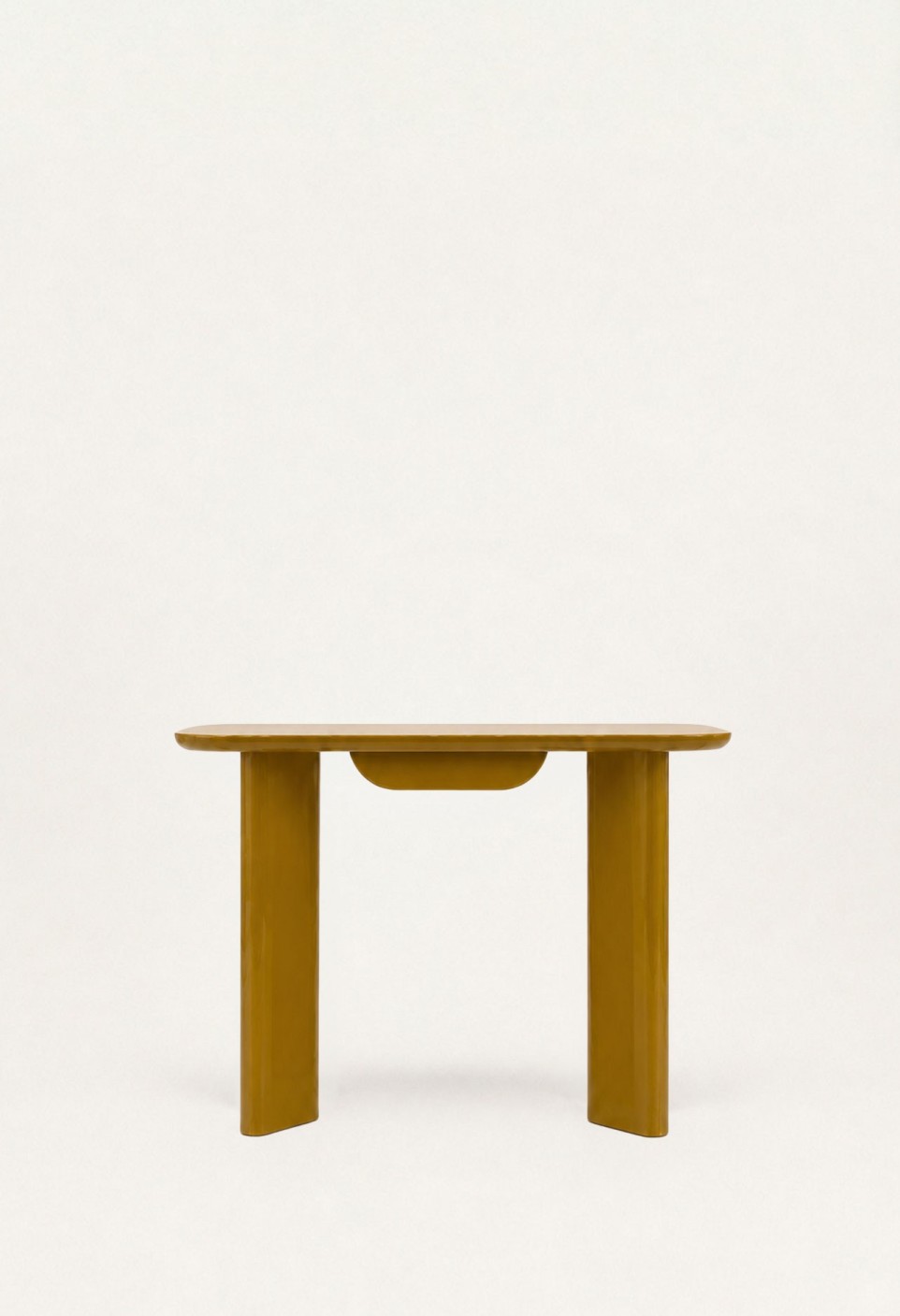 BUREAU GASPARD  BOIS LAQUÉ AMBRE