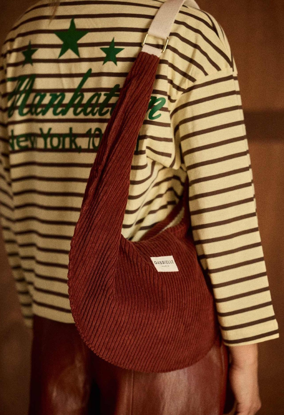 NEW B BAG  VELVET JASPE