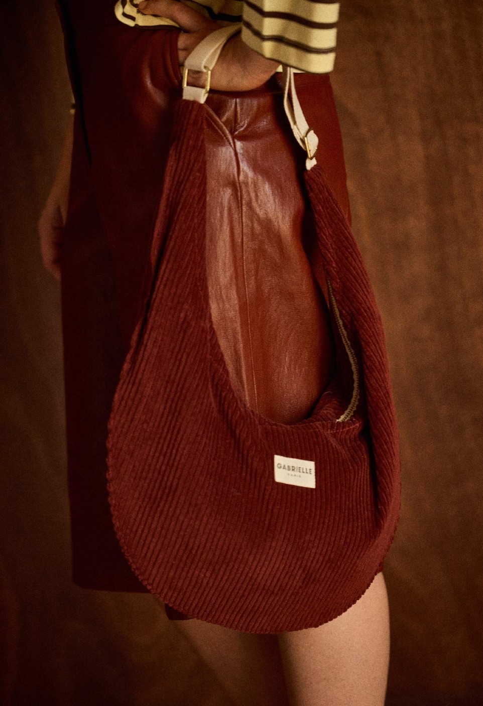 SAC NEW B  EN VELOURS JASPE