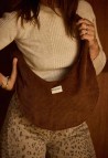SAC NEW B  EN VELOURS CAMEL