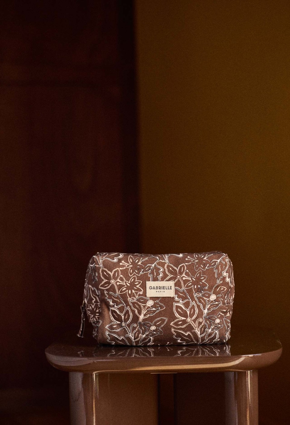 TROUSSE DE TOILETTE  EN COTON CHANTILLY