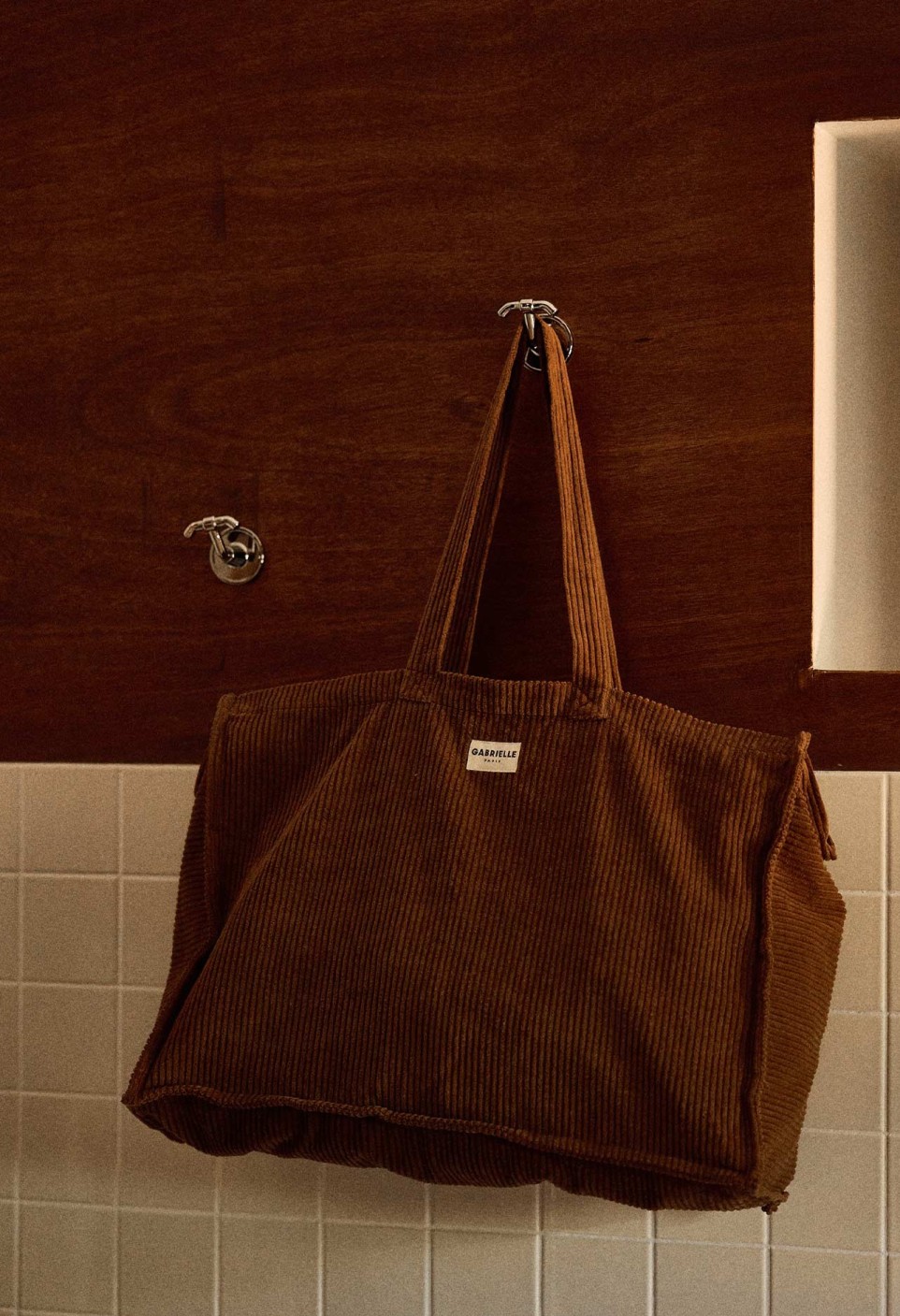 SAC WEEK-END  EN VELOURS CAMEL